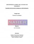 Trabajo final: Planeación estratégica