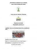 Diseño y cálculo de resistencia de la barra de tiro de la traílla agrícola