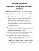 ORIENTACION Y TUTORÍA CON EL ALUMNADO Y LAS FAMILIAS