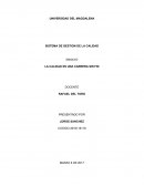 LA CALIDAD ES UNA CARRERA SIN FIN