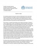 Resumen exposición “Naturaleza y cultura”