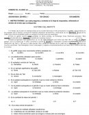 Examen bimestre 1 español 1 de secundaria HISTORIA DEL GRAFFITI