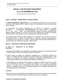 NOTAS A LOS ESTADOS FINANCIEROS