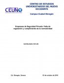 Empresas de Seguridad Privada: Falta de regulación y cumplimiento de la normatividad