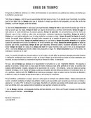 ERES DE TIEMPO
