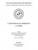 LA RELIGIÓN DE LOS ABORÍGENES CANARIOS