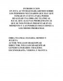 OBRA TEATRAL ELEGIDA: ROMEO Y JULIETA