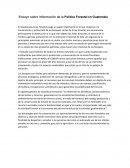 Ley forestal en Guatemala