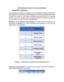 PROCEDIMIENTO PARA EL ESTUDIO DE METODOS