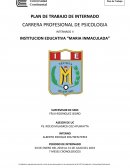 PLAN DE TRABAJO DE INTERNADO CARRERA PROFESIONAL DE PSICOLOGIA
