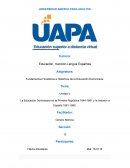 La Educación Dominicana en la Primera República 1844-1861 y la Anexión a España 1861-1865