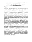 DECLARACION MUNDIAL SOBRE LA EDUCACION SUPERIOR EN EL SIGLO XXI: VISION Y ACCION