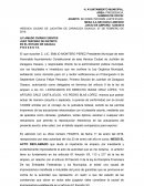 INFORME JUSTIFICADO JUICIO DE AMPARO