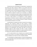 Administración es la organización y coordinación de las personas
