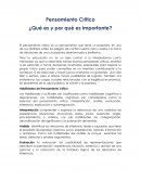 Pensamiento Crítico ¿Qué es y por qué es importante?