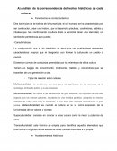 Analisis de la correspondencia de hechos históricos de cada cultura