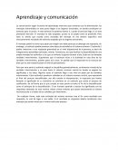 Aprendizaje y comunicacion
