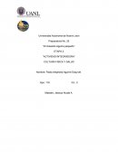 Actividad integradora Cultura fisica y salud