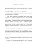 La Realidad Educativa Venezolana