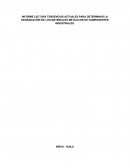 TENDENCIAS ACTUALES PARA DETERMINAR LA DEGRADACIÓN DE LOS MATERIALES METÁLICOS DE COMPONENTES INDUSTRIALES.
