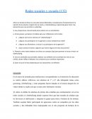 REDES SOCIALES Y ESCUELA