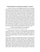 POSICIÓN GEOGRÁFICA DE VENEZUELA EN AMÉRICA Y EL MUNDO