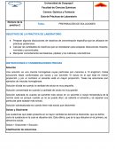 Guía de Prácticas de Laboratorio. PREPARACIÓN DE SOLUCIONES