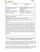 Análisis de una Acta Circunstanciada de Hechos para comprender los requerimientos de un pedimento de mercancía