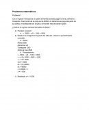 Problemas matemáticos Problema 1