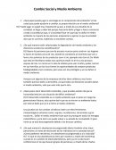 Cambio Social y Medio Ambiente