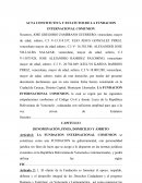 Acta constitutiva y estatutos de la fundacion internacional comunion