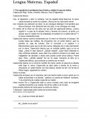 Examen español . Caperucita Roja, Verde, Amarilla, Blanca y Azul (Fragmento)