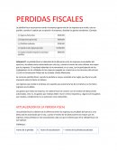 PERDIDAS FISCALES