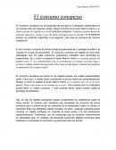 El Consumo Conspicuo