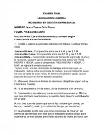 LEGISLACION LABORAL INGENIERIA EN GESTIÓN EMPRESARIAL. Página 1