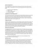 Proceso fotogramétrico