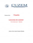 Filosofia. Lecciones de carácter