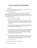 TALLER SISTEMA FINANCIERO
