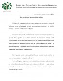 Ensayo de escuelas de la administración