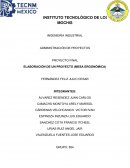 ELABORACIÓN DE UN PROYECTO (MESA ERGONÓMICA)