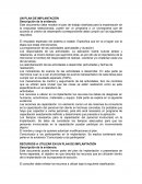 UN PLAN DE IMPLANTACIÓN Descripción de la evidencia