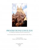 Proceso de paz con el ELN