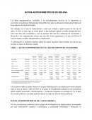 DATOS ANTROPOMETRICOS DE BOLIVIA