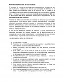 Articulo 11 Derechos de las victimas