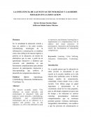 LA INFLUENCIA DE LAS NUEVAS TECNOLOGÍAS Y LAS REDES SOCIALES EN LA EDUCACION