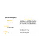 Proyecto de español