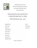 DIAGNOSTICO DEL PROYECTO COMUNITARIO DEL L.B. RMJ