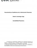 Características Cualitativas de la Información Financiera