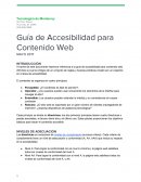 Guía de Accesibilidad para Contenido Web
