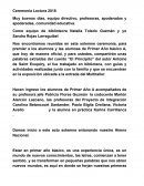 Ceremonia Lectura 2018